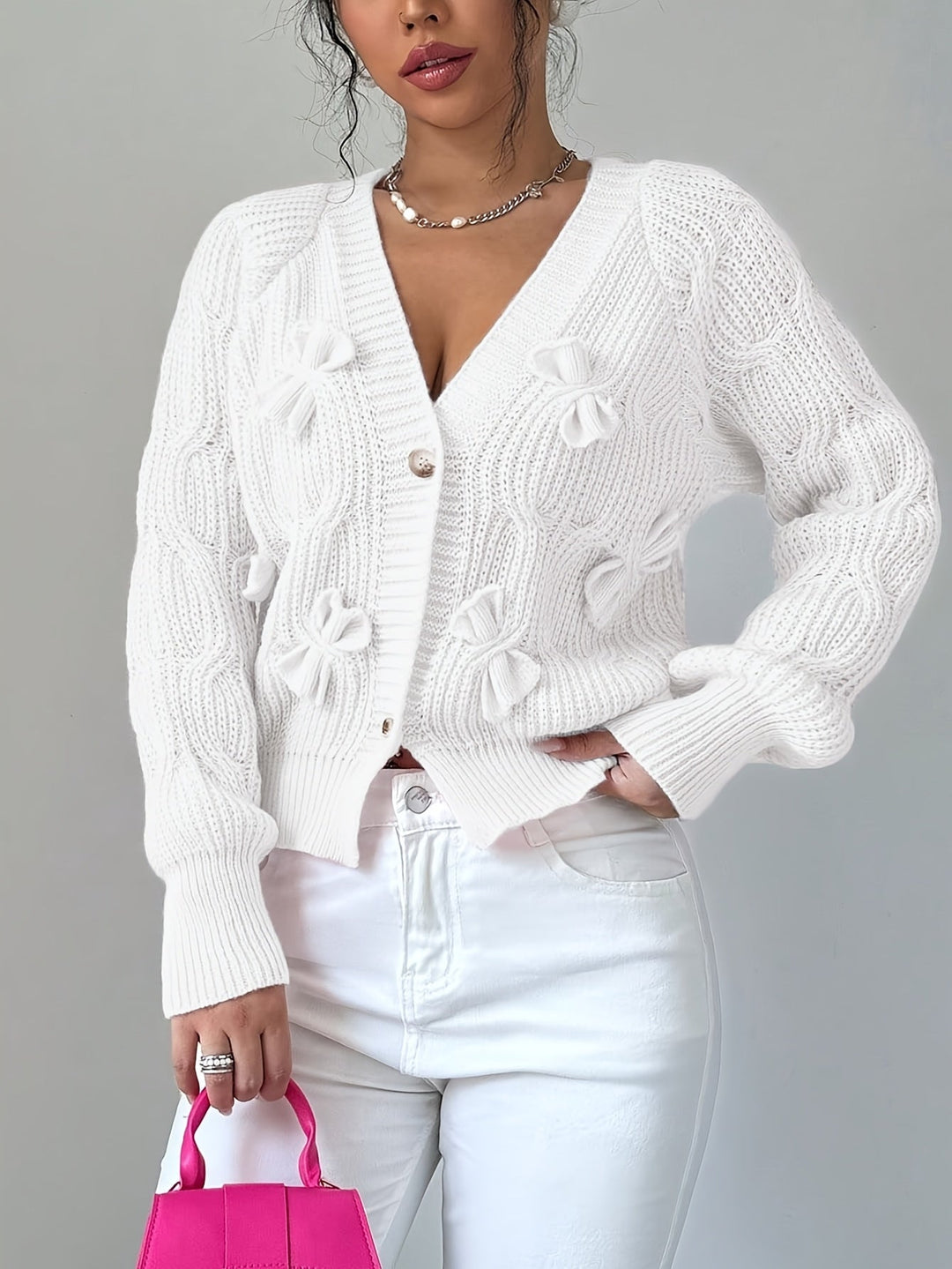 Primula | Mjuk Cardigan med Båge