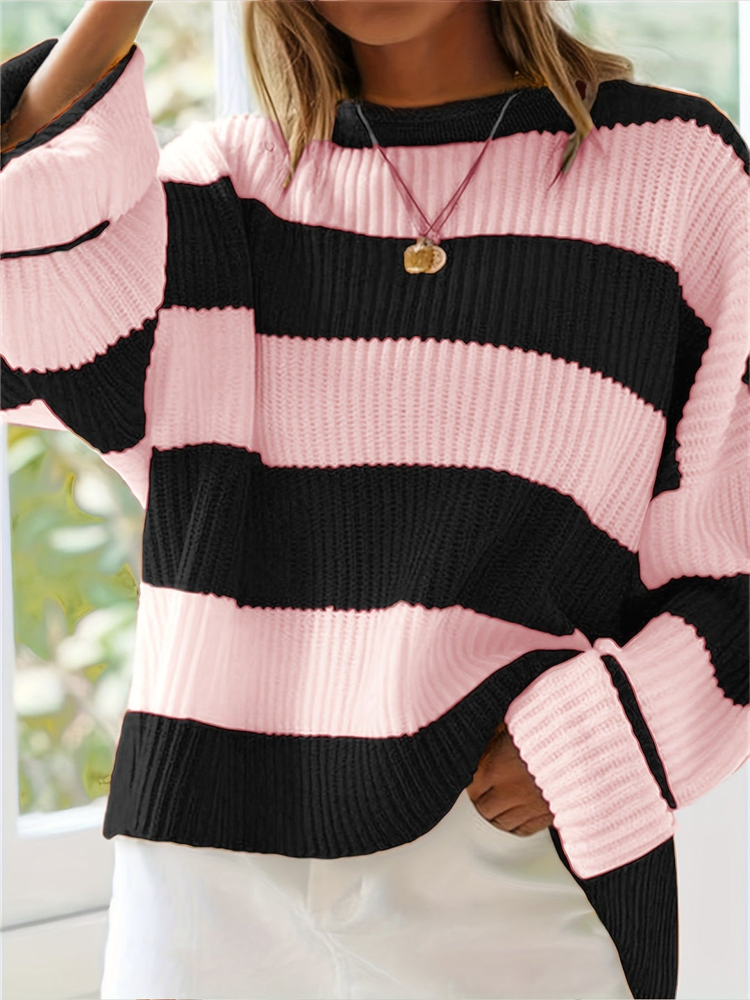 Brooke | Avslappnad Randig Pullover