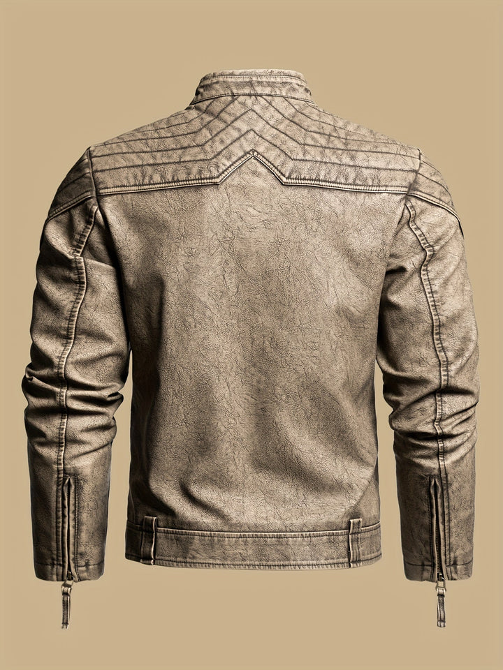 Hartley | Sliten Vintage Bikerjacka