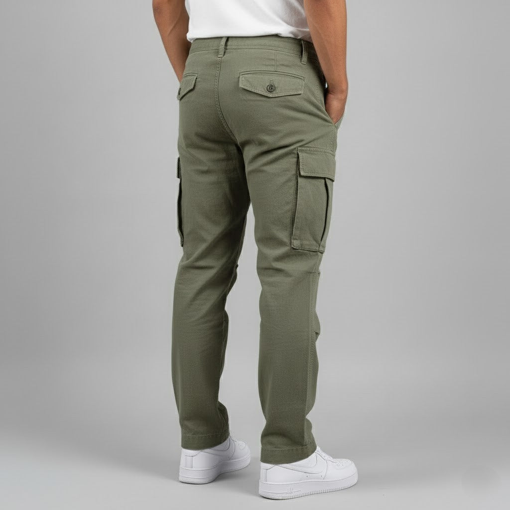 Dennis | Streetwear Avslappnad Passform Cargo Byxor