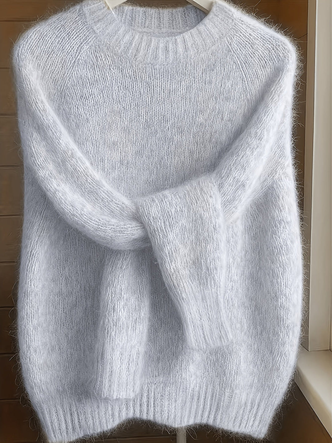 Juliana | Mjuktexturerad Rundhalsad Tröja