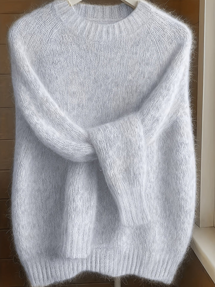 Juliana | Mjuktexturerad Rundhalsad Tröja