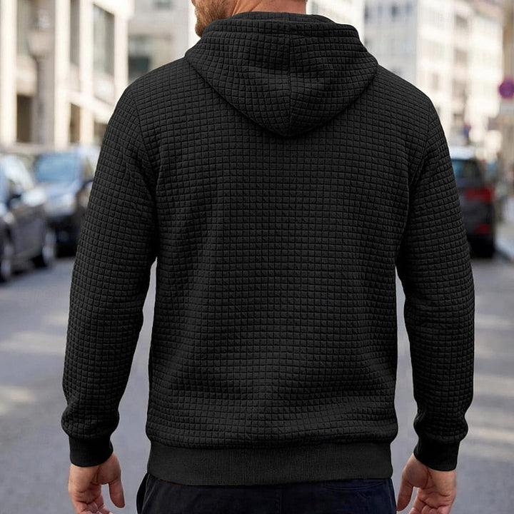 Merrick | Texturerad Huva Pullover Hoodie