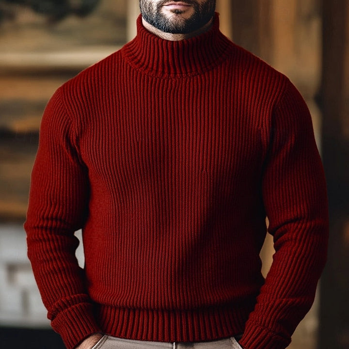 Dean | Ribbade Turtleneck Tröja
