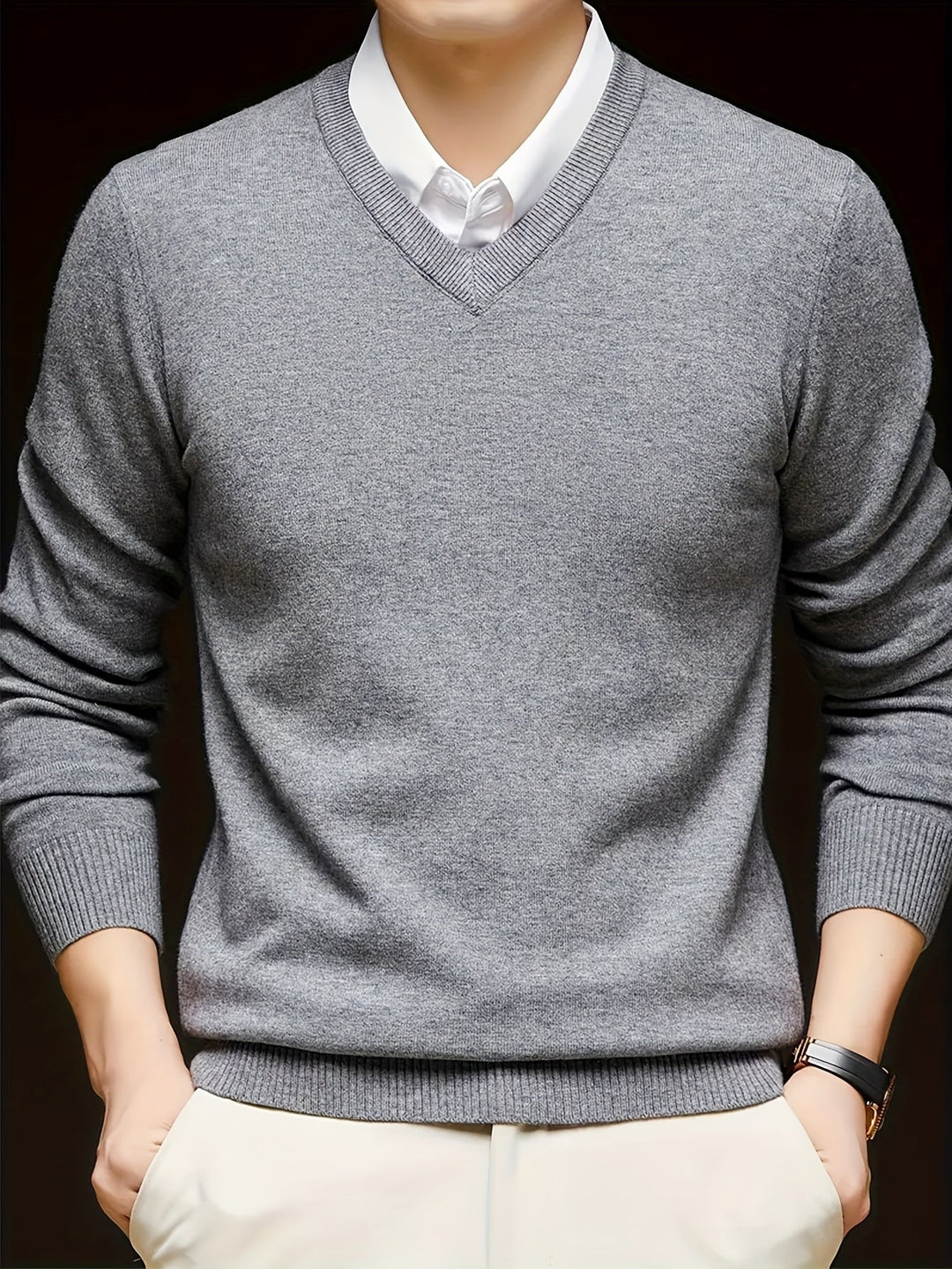 Nigel | Raffinerad V-ringad Jumper