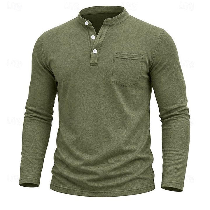 Owen | Klassisk Henley Långärmad Skjorta