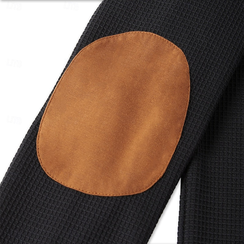 Harlan | Texturerad långärmad Henley-skjorta