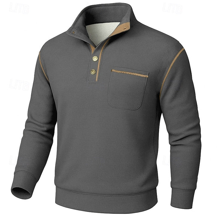 Cormac | Förfinad Ståkrage Pullover