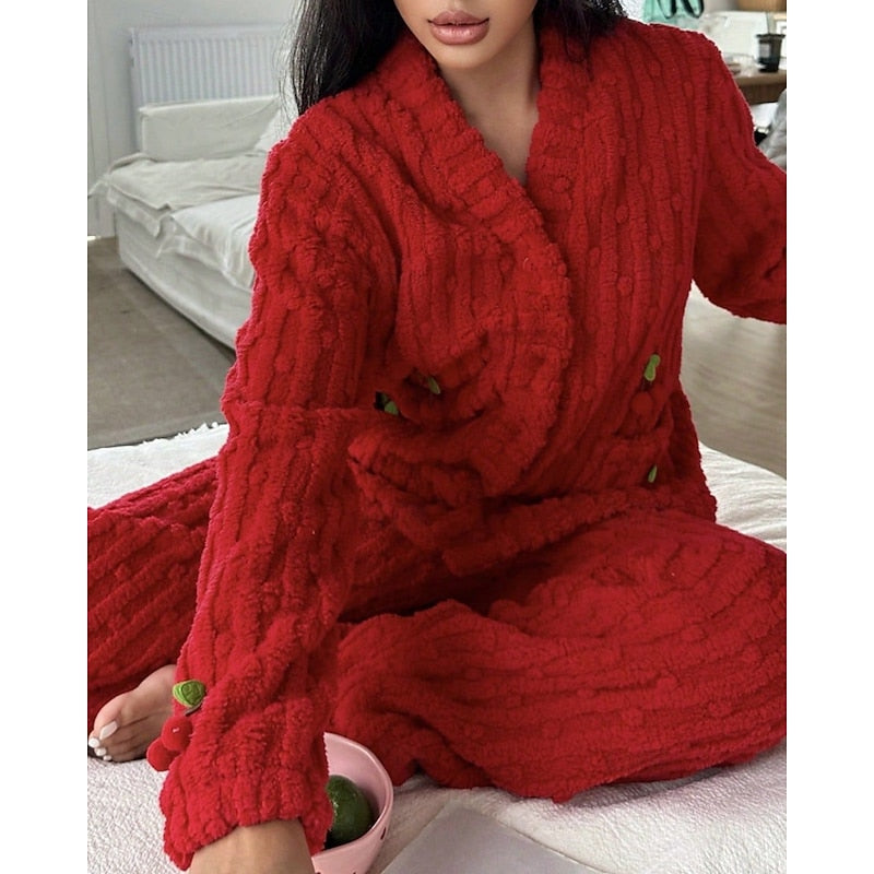 Delilah | Mysig Körsbär Tvådelad Set