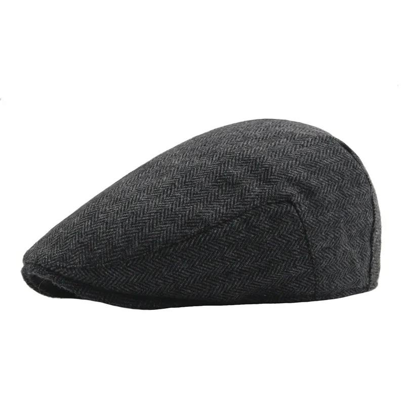 James | Klassisk Herringbone Stitch Flat Cap