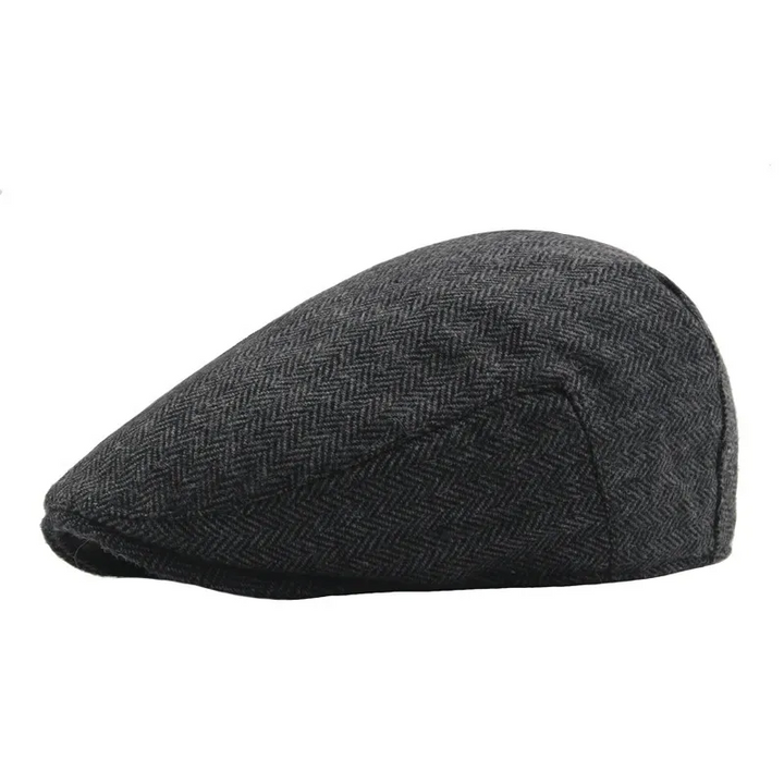 James | Klassisk Herringbone Stitch Flat Cap