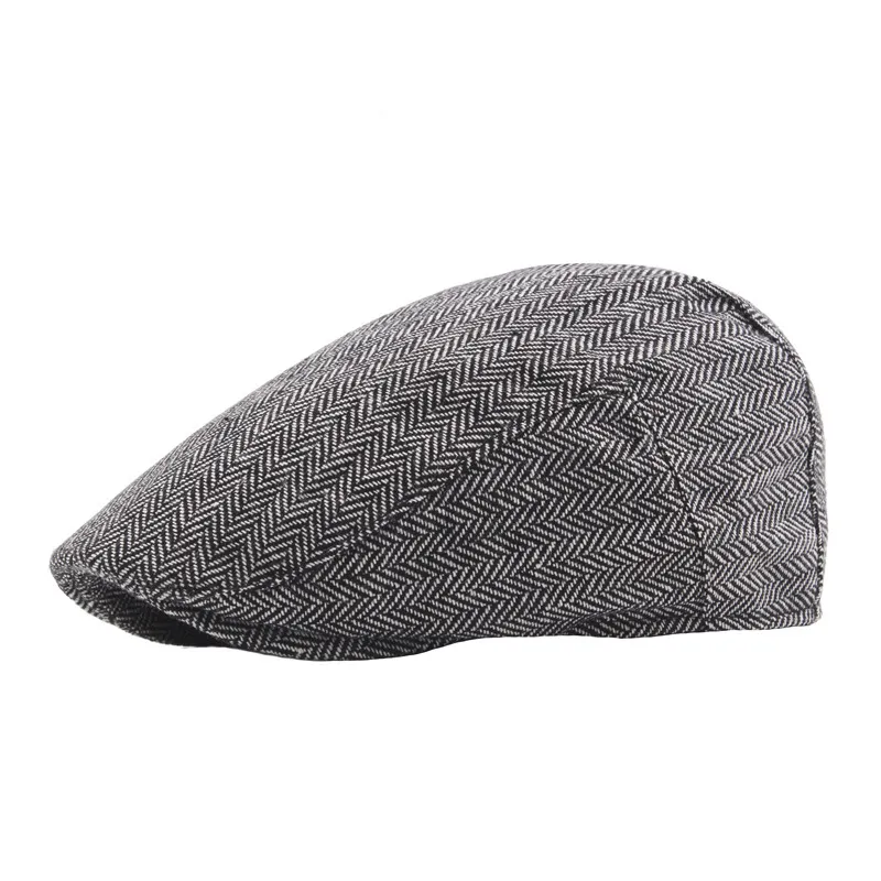 James | Klassisk Herringbone Stitch Flat Cap