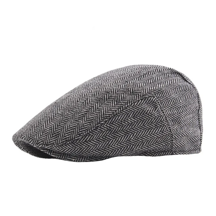 James | Klassisk Herringbone Stitch Flat Cap
