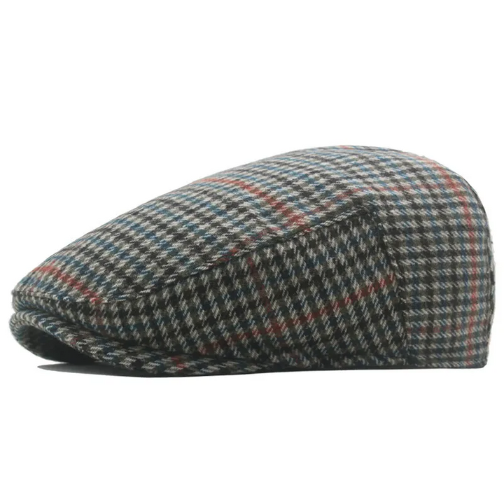 James | Klassisk Herringbone Stitch Flat Cap