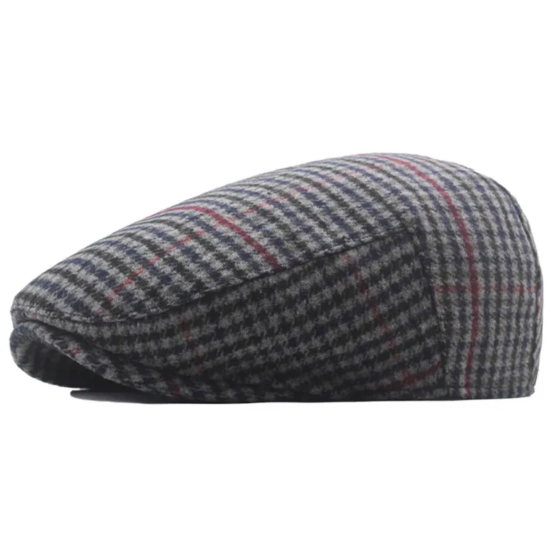 James | Klassisk Herringbone Stitch Flat Cap