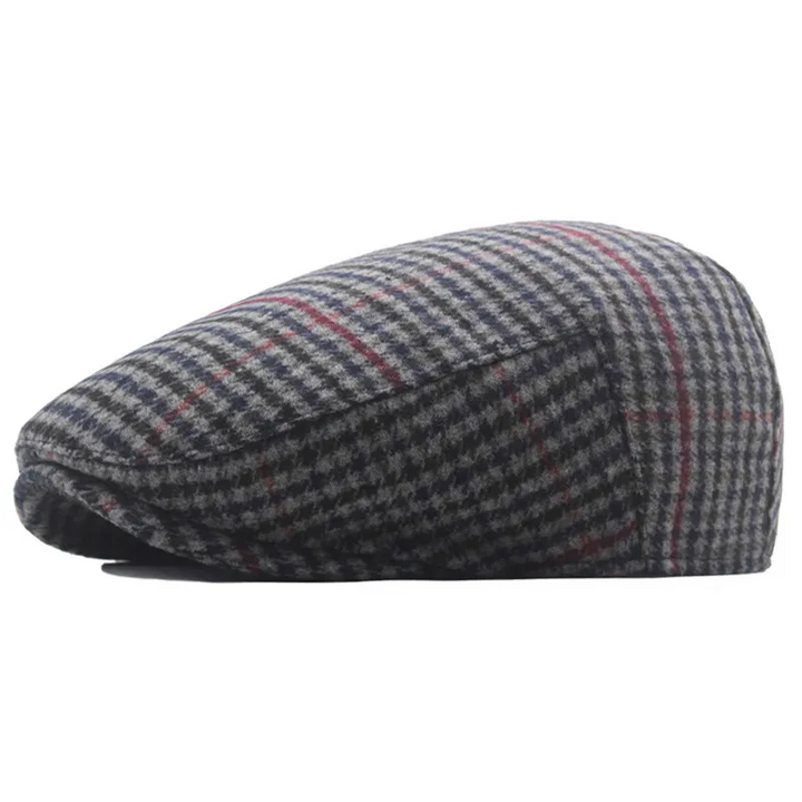 James | Klassisk Herringbone Stitch Flat Cap