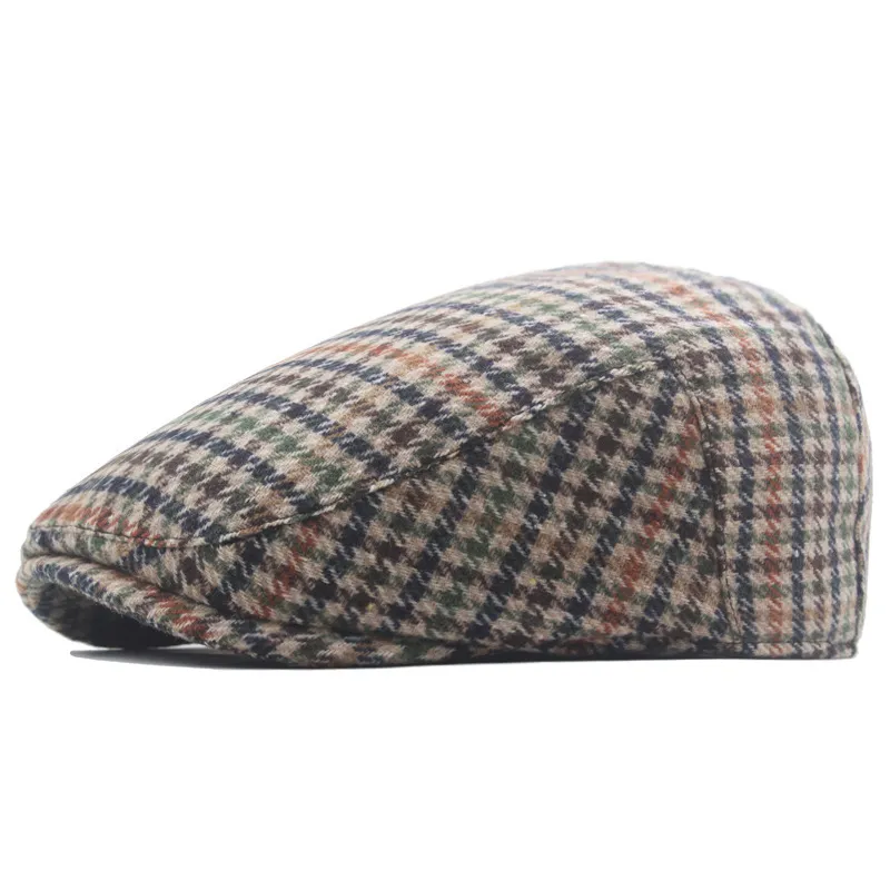James | Klassisk Herringbone Stitch Flat Cap