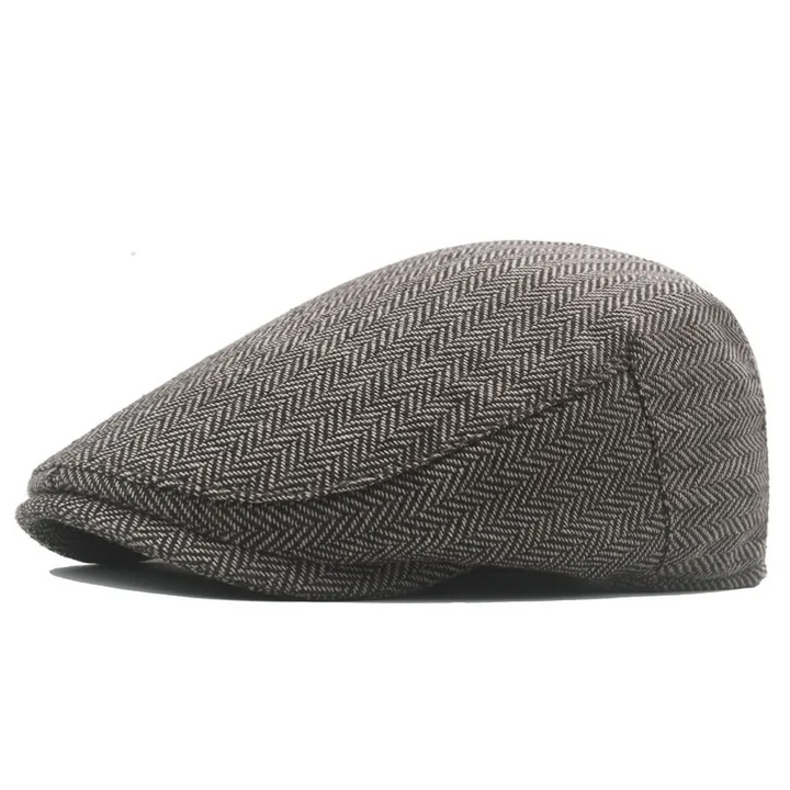 James | Klassisk Herringbone Stitch Flat Cap