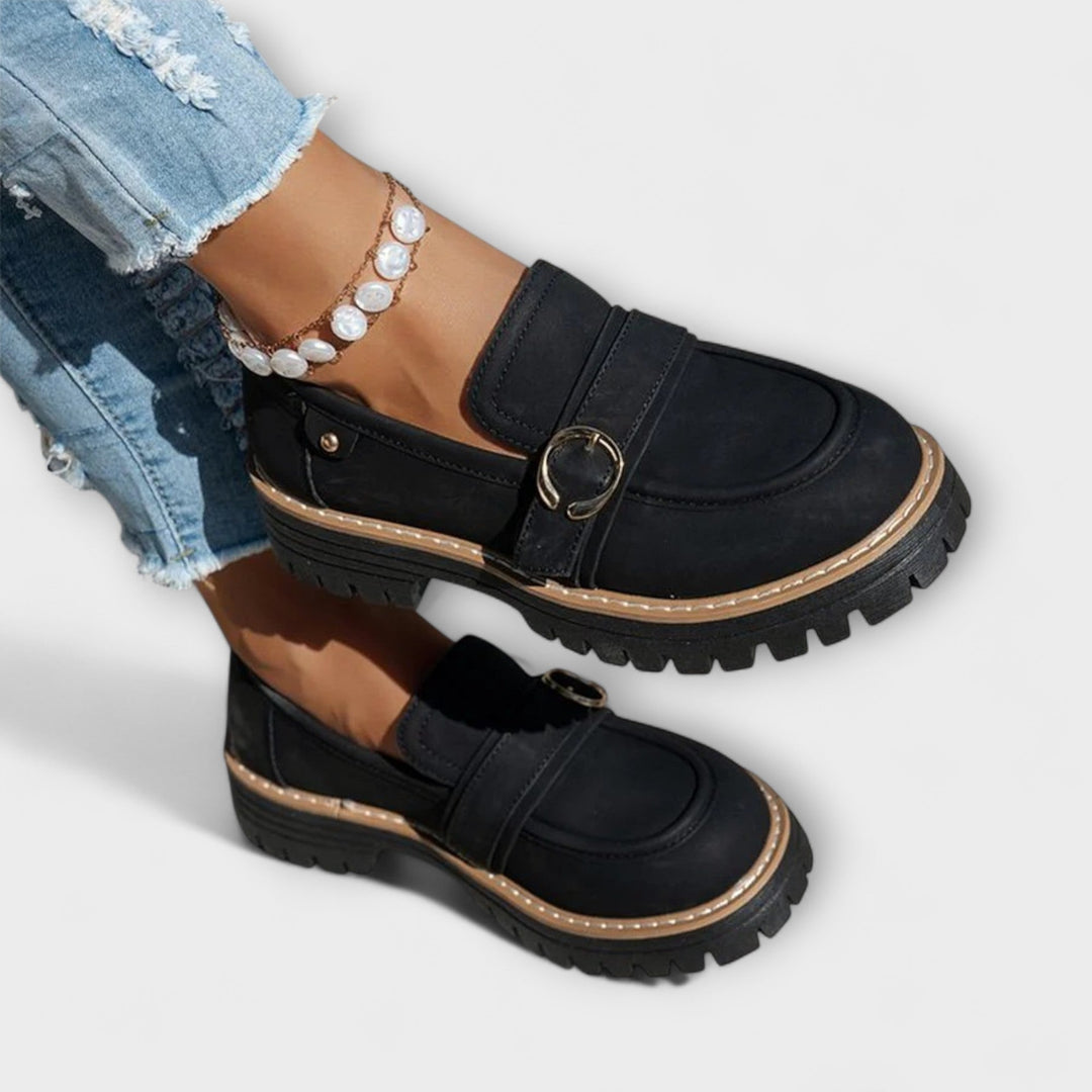 Lora | Premium Runda Tå Casual Loafers
