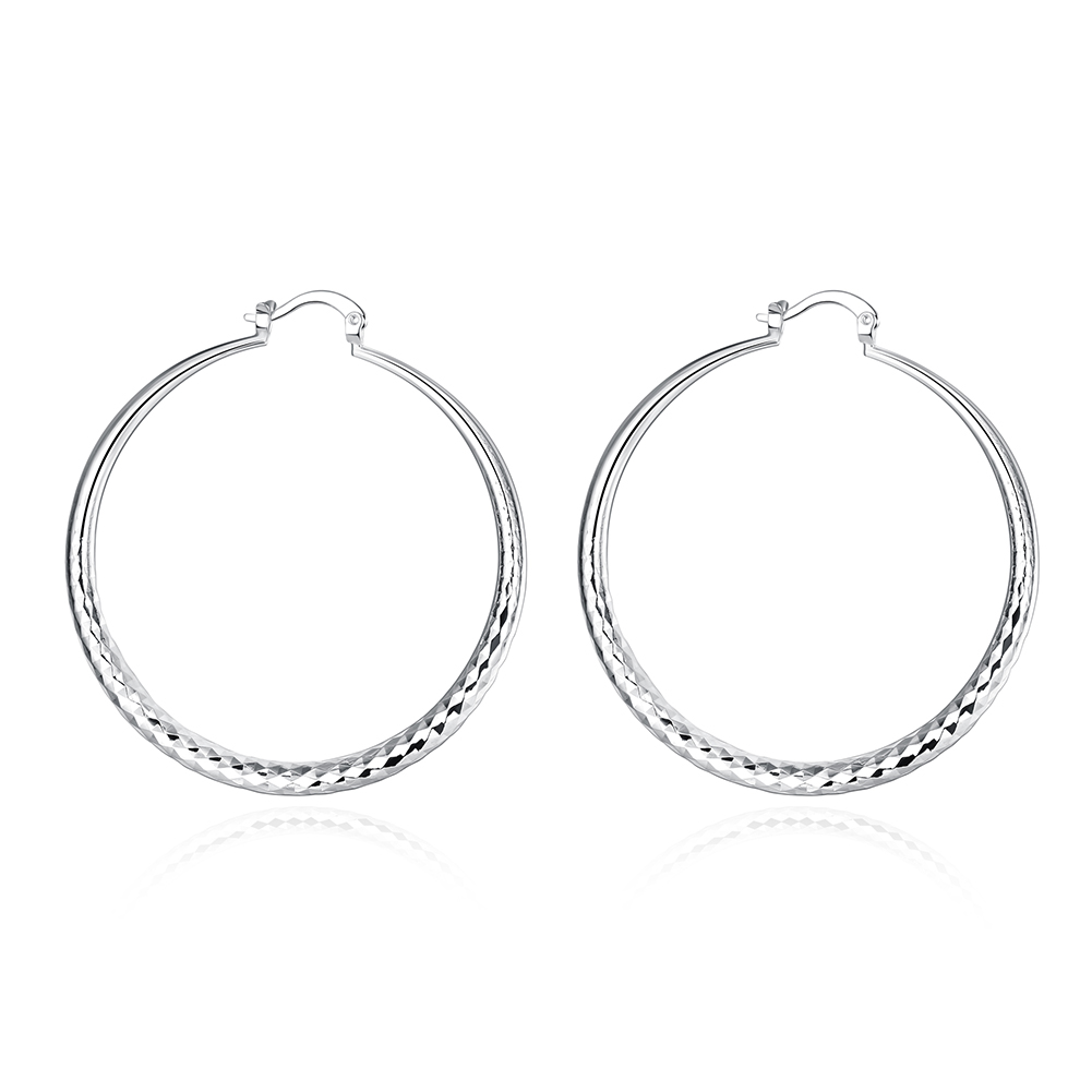 Renata | Texturerade Statement Hoop Örhängen