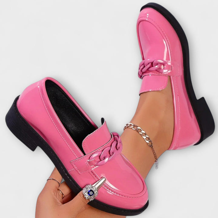 Lorie | Stiliga Runda Tåcasual Loafers