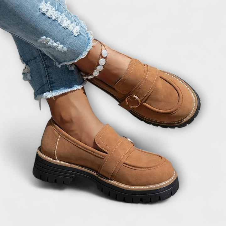 Lora | Premium Runda Tå Casual Loafers