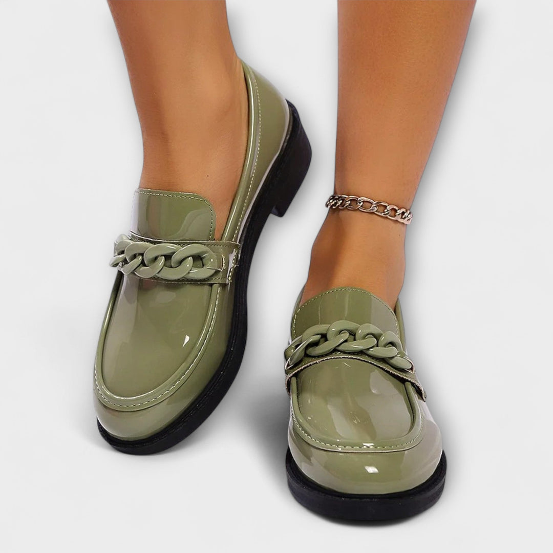 Lorie | Stiliga Runda Tåcasual Loafers