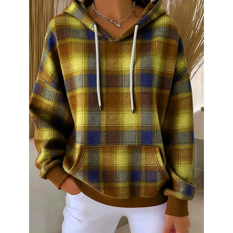 Annette | Mysig Rutig Hoodie