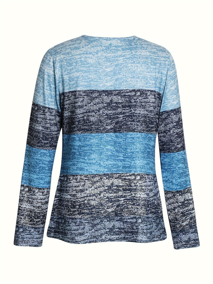 Marissa | Färgblock Quarter-Zip Topp