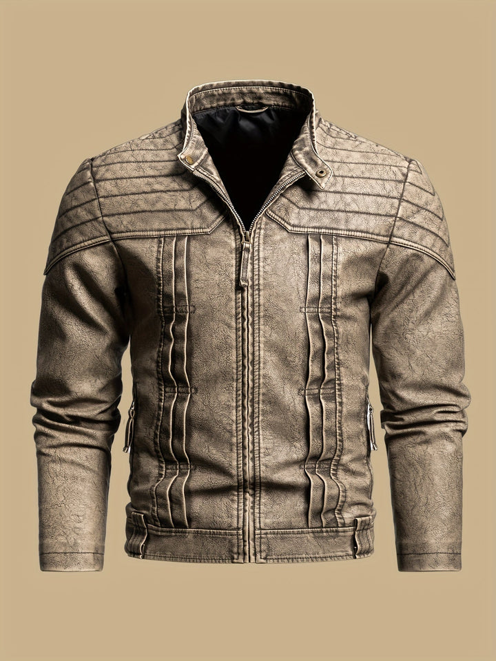 Hartley | Sliten Vintage Bikerjacka