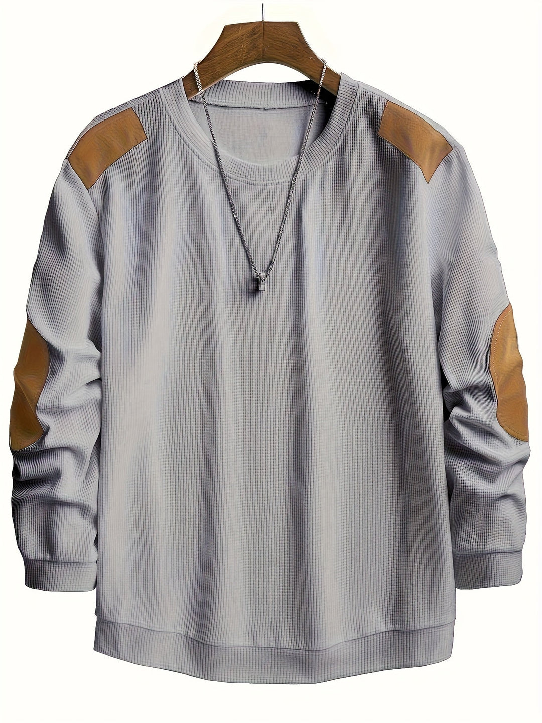 Oliver | Elbow-Patch Vaffelstickad Jumper