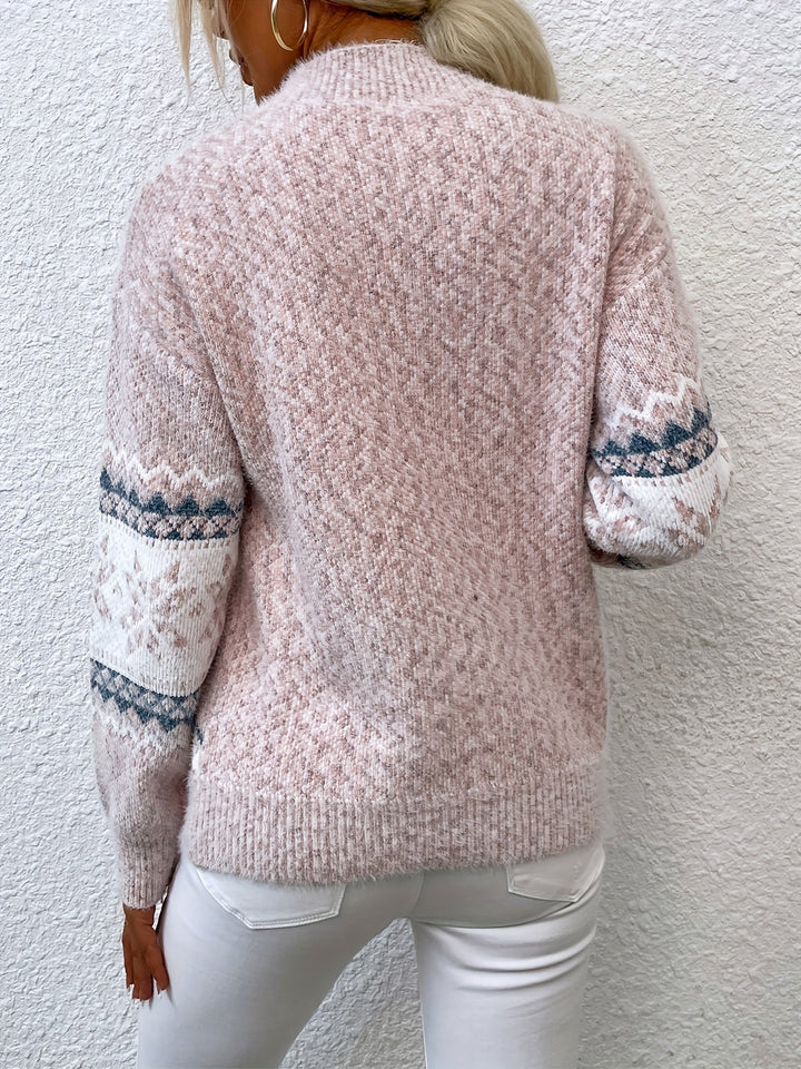 Heather | Mysig Snöflinga Tröja