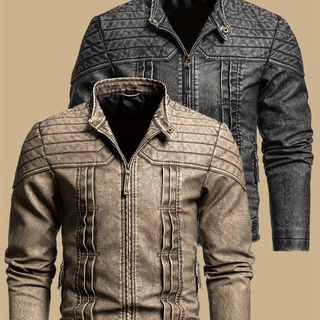Hartley | Sliten Vintage Bikerjacka