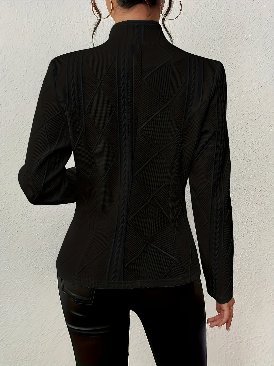 Delilah | Texturerad Midje-definierande Jacka