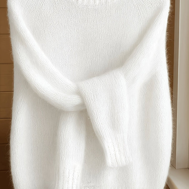 Juliana | Mjuktexturerad Rundhalsad Tröja