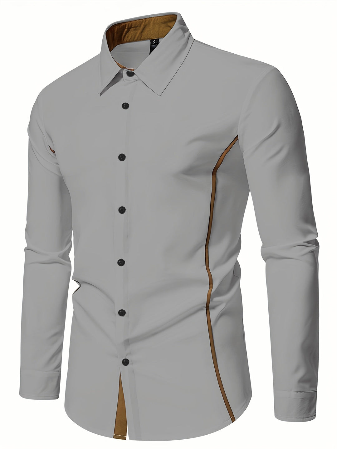Damon | Kontrast-Trim Slim Fit Skjorta