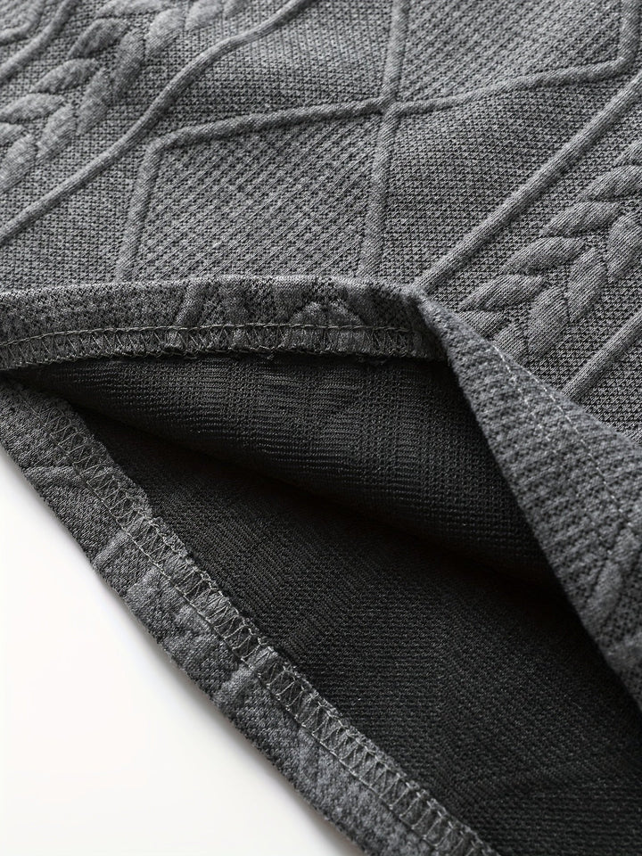 Clifford | Texturerad Stickad Långärmad Topp
