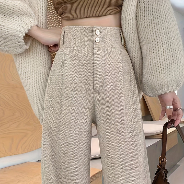 Estella | Högmidjade Vida Byxor