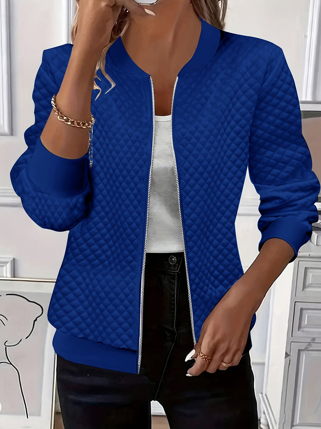 Susannah | Texturerad Kviltad Jacka