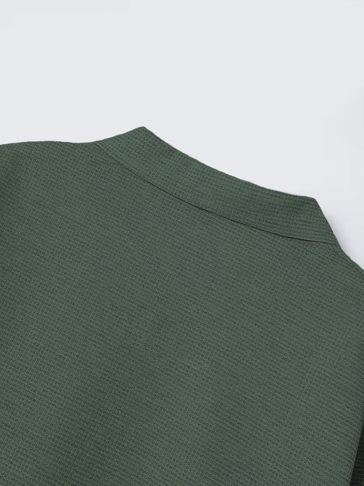 Clifford | Texturerad Knapp-Up Overskjorta