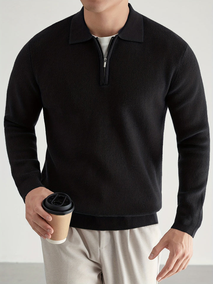 Douglas | Kortdraget Polo Jumper