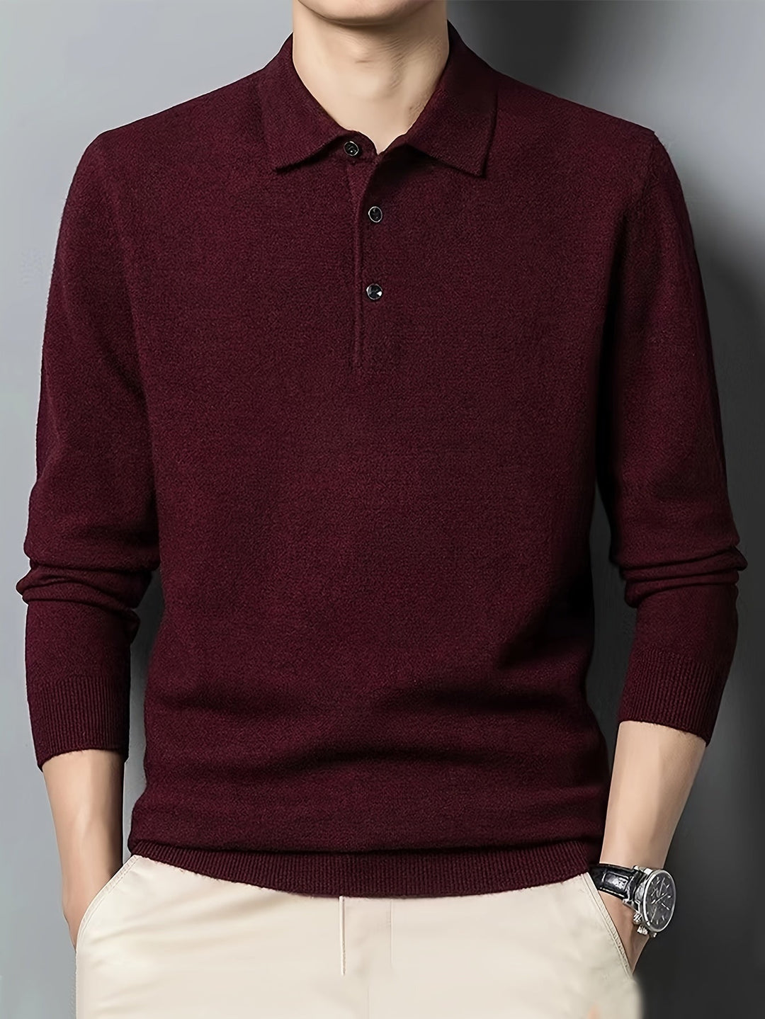 Frederick | Finsydd Polo Jumper med Krage