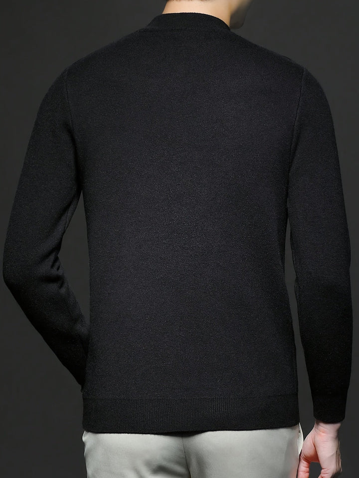 Tobias | Förfinad Höghalssweater
