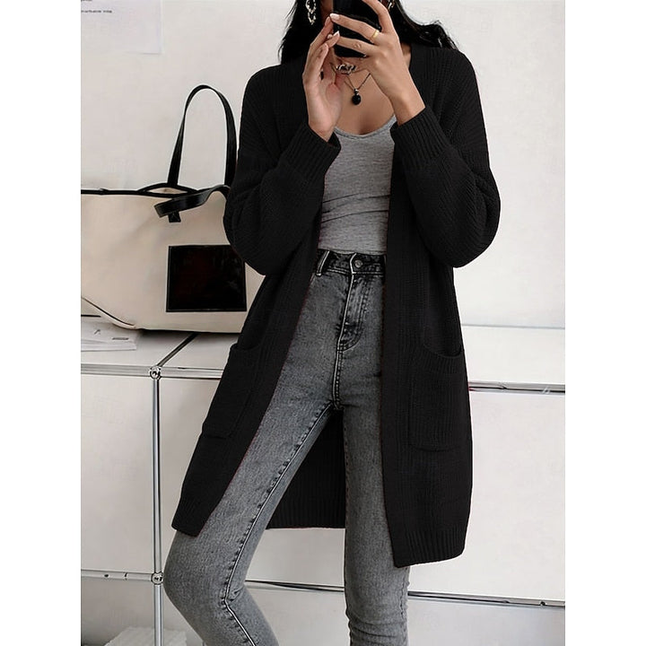 Marion | Långärmad Öppen Framsida Cardigan