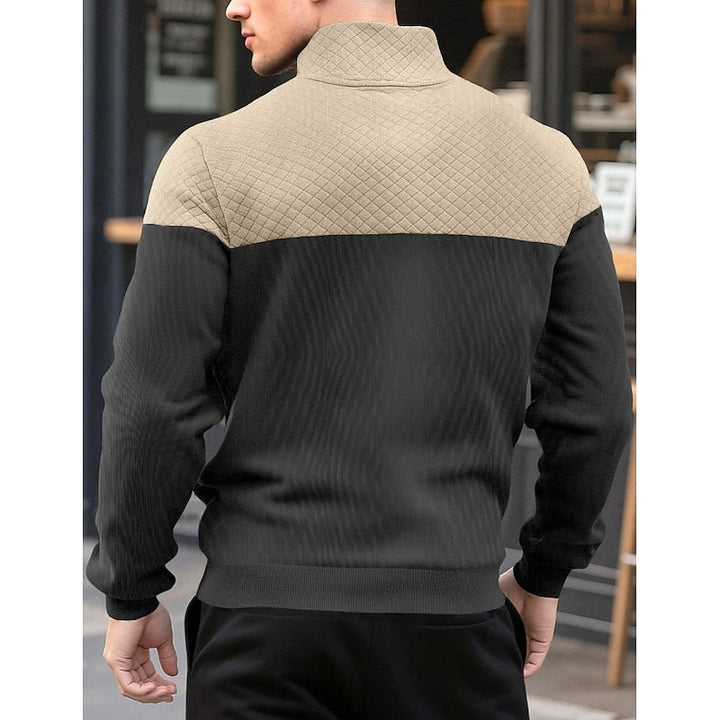 Harvey | Färgblock Quarter-Zip Pullover