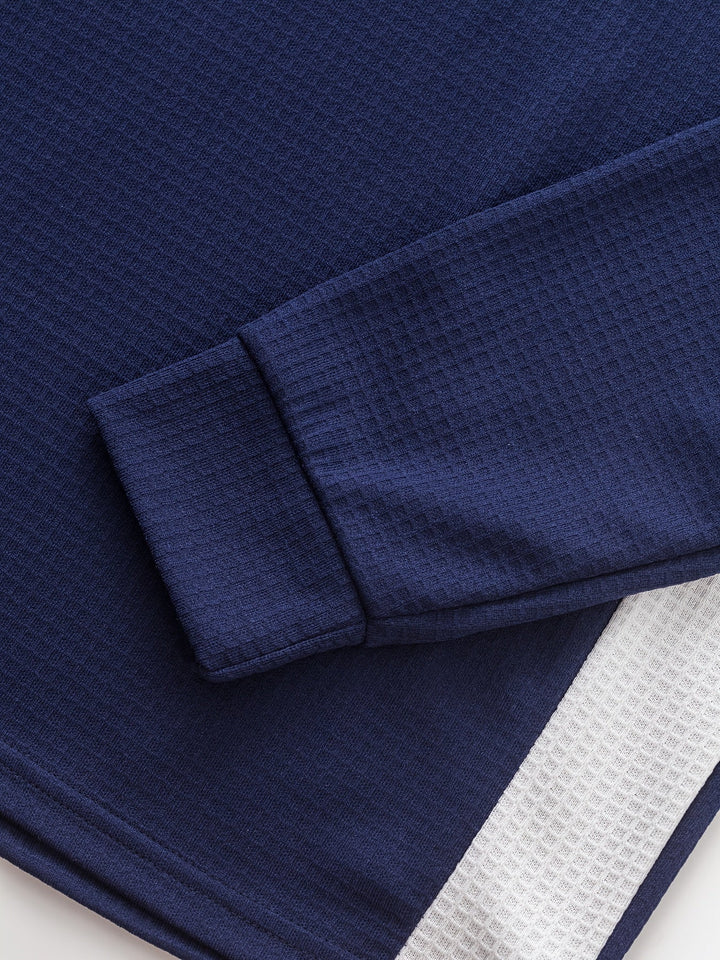 Sawyer | Texturerad Kontrast Henley Skjorta
