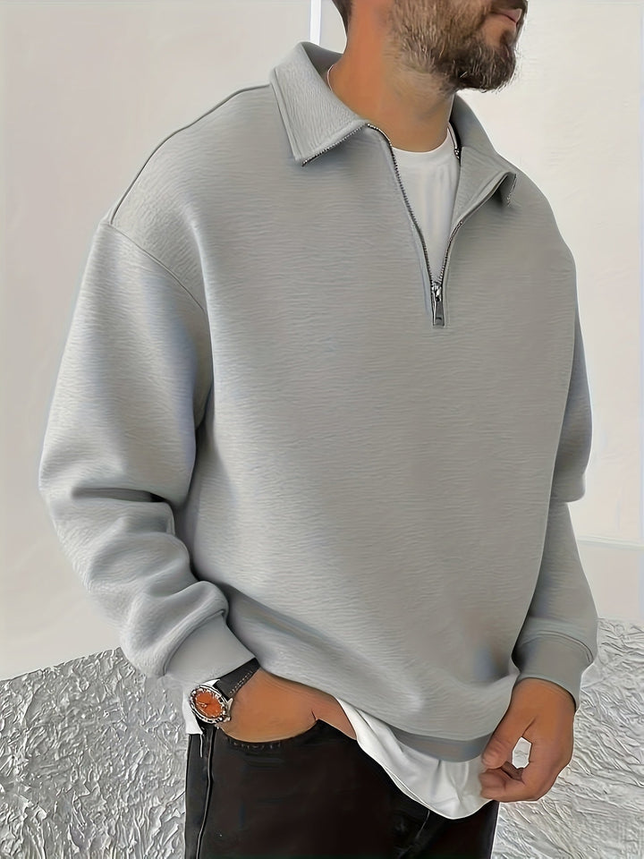 Gideon | Krage Halv-Zip Sweatshirt