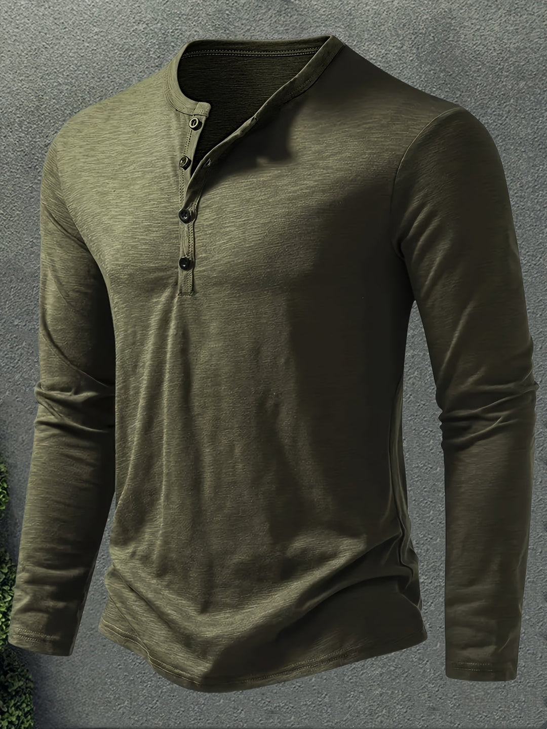 Rhys | Knapplångärmad Henley