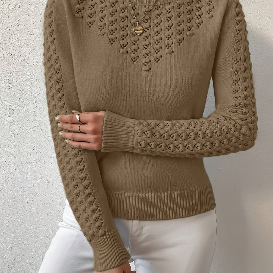 Lorena | Pointelle Stickad Tröja