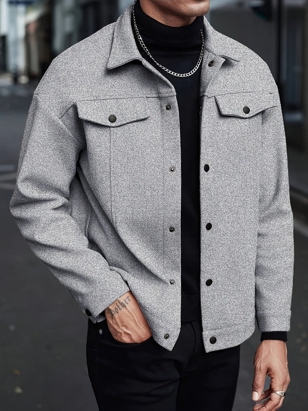 Roderick | Modern Snap-Button Jacka